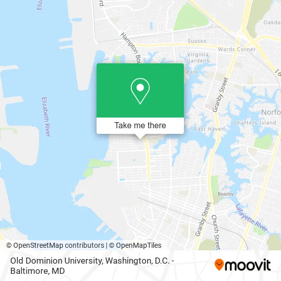 Old Dominion University map