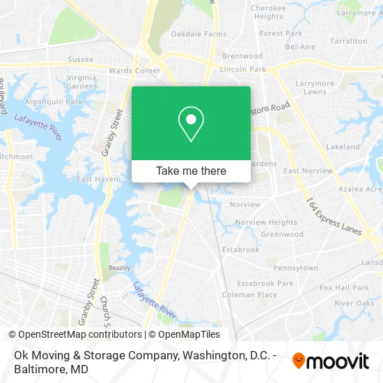 Ok Moving & Storage Company map