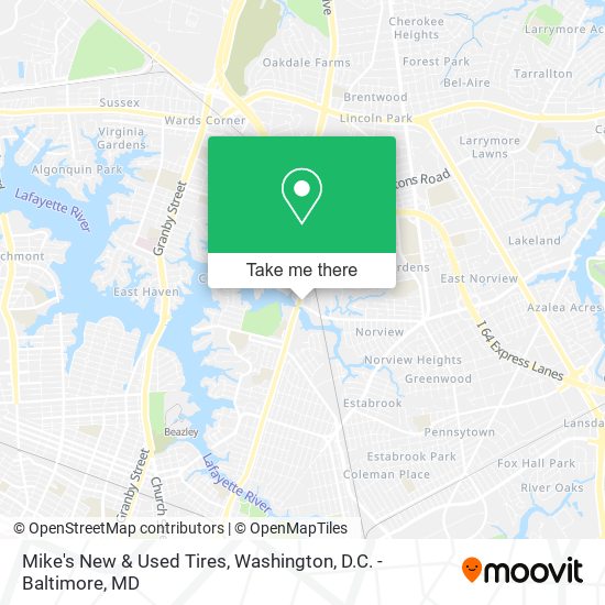 Mike's New & Used Tires map