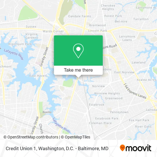 Credit Union 1 map