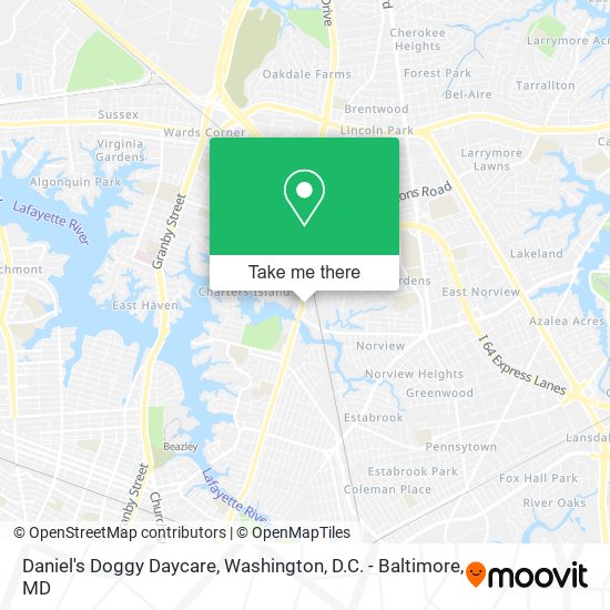 Mapa de Daniel's Doggy Daycare