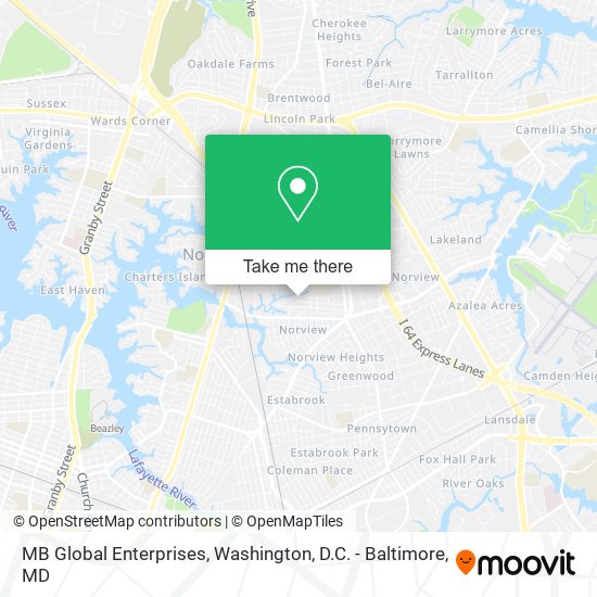 Mapa de MB Global Enterprises