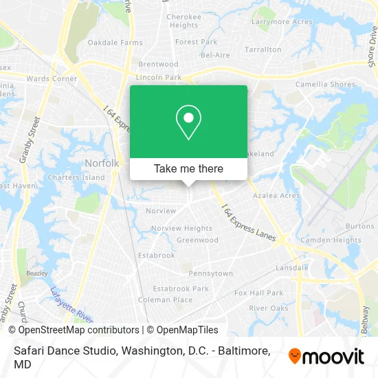 Safari Dance Studio map