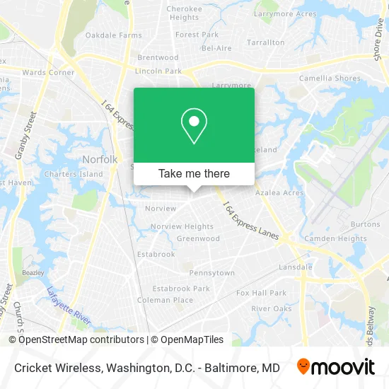 Cricket Wireless map
