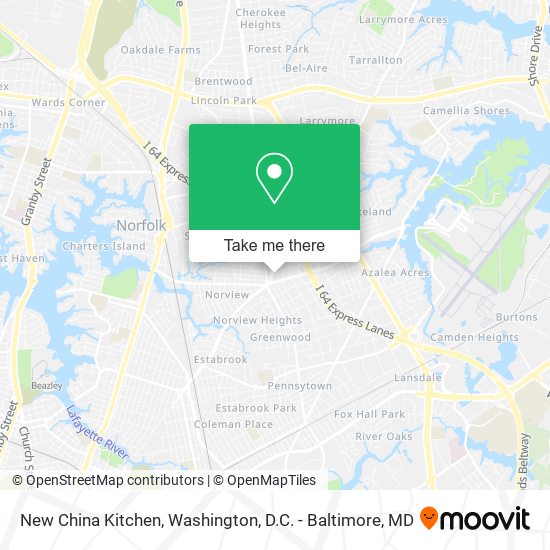 New China Kitchen map
