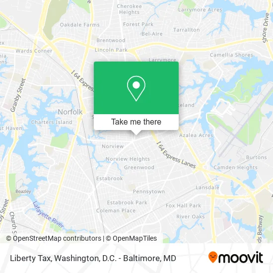 Liberty Tax map