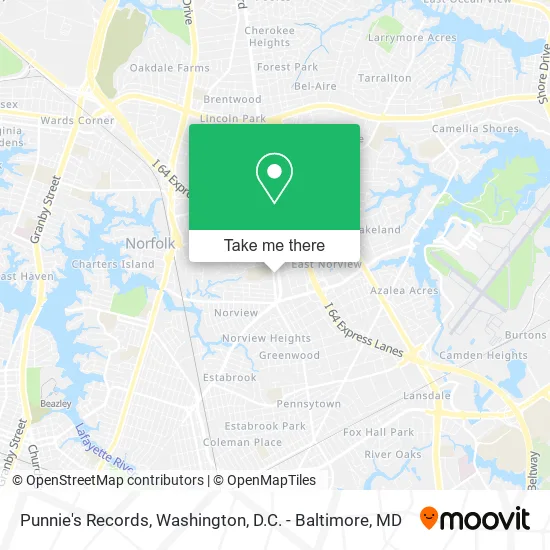 Punnie's Records map