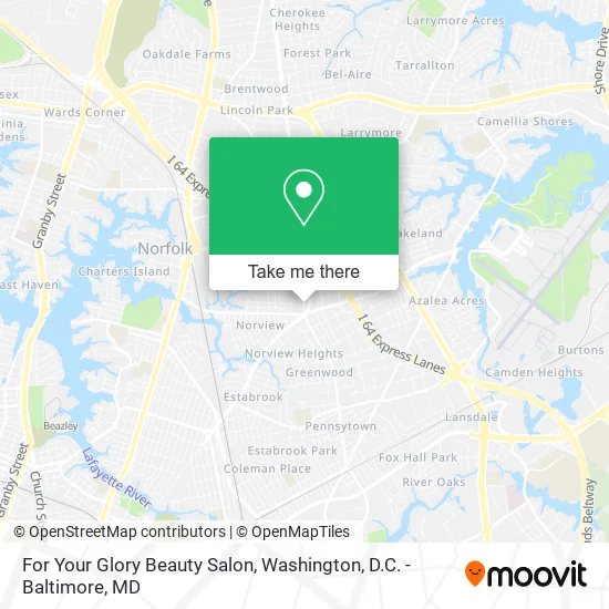 Mapa de For Your Glory Beauty Salon