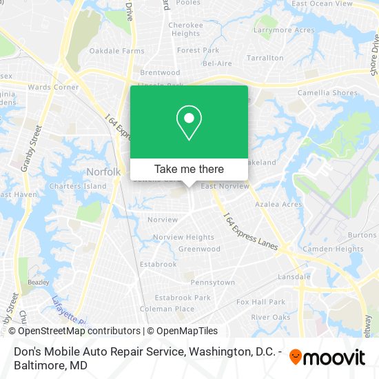 Don's Mobile Auto Repair Service map