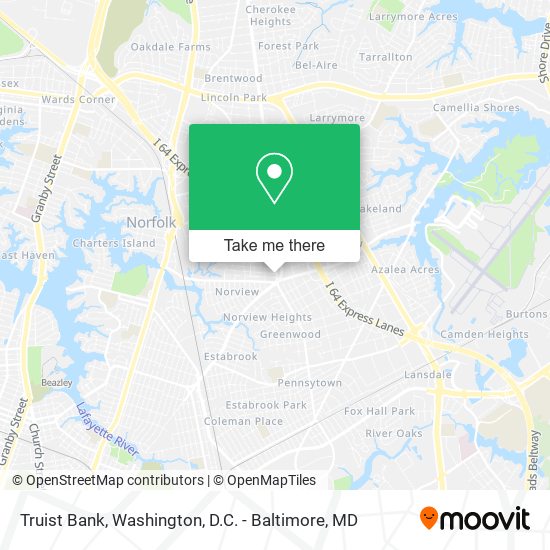 Mapa de Truist Bank