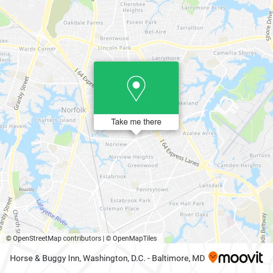 Horse & Buggy Inn map