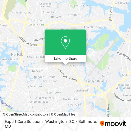 Expert Care Solutions map