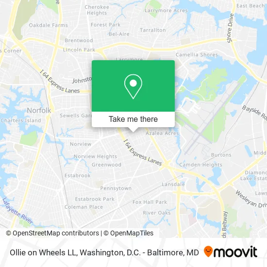 Ollie on Wheels LL map