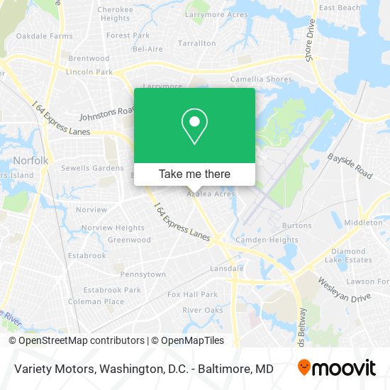 Variety Motors map
