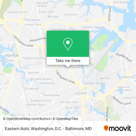 Eastern Auto map