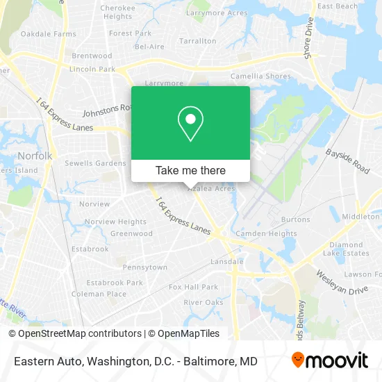 Eastern Auto map