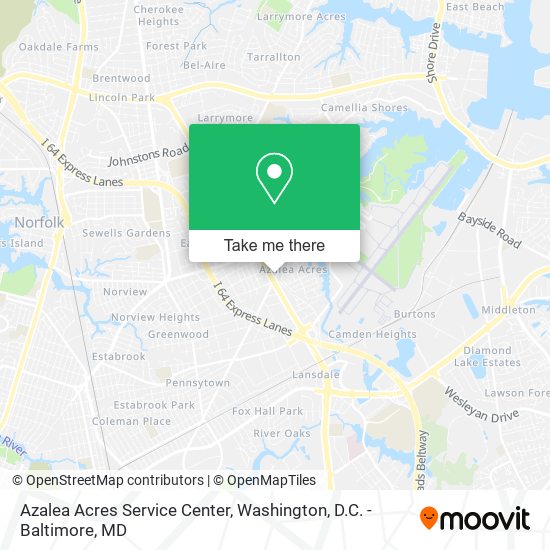 Azalea Acres Service Center map