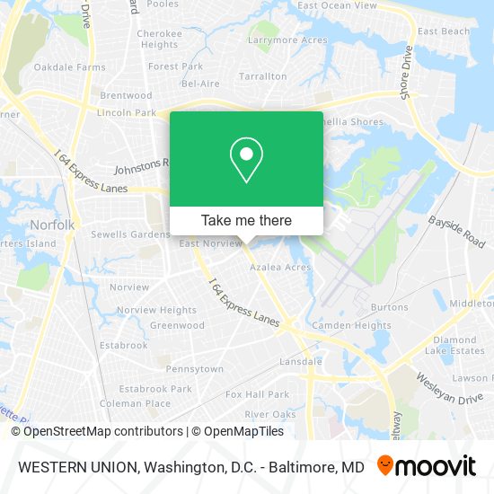 WESTERN UNION map