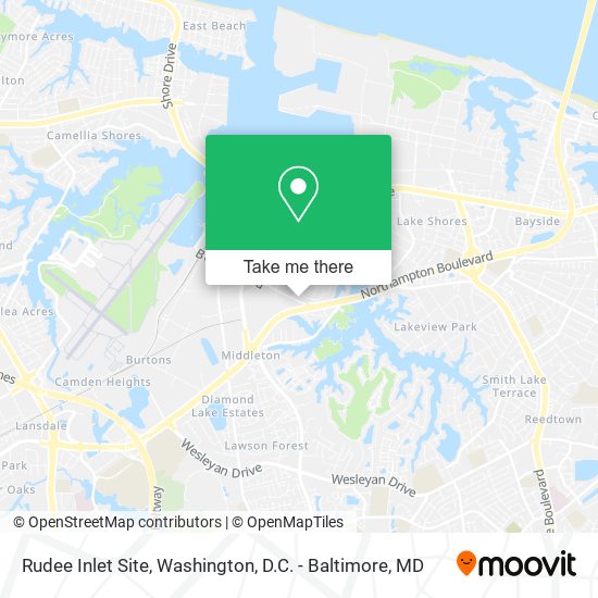 Mapa de Rudee Inlet Site