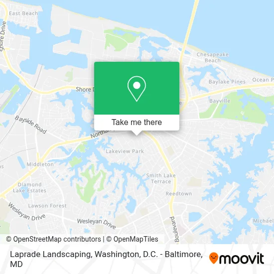 Laprade Landscaping map