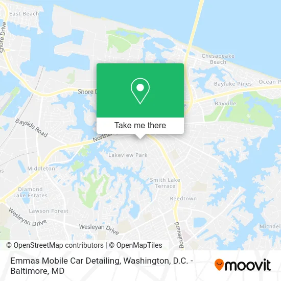Emmas Mobile Car Detailing map