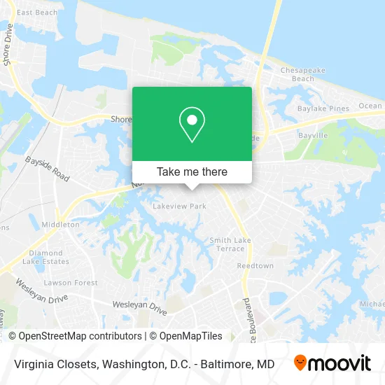 Virginia Closets map