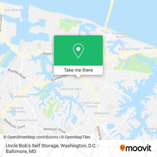 Uncle Bob's Self Storage map