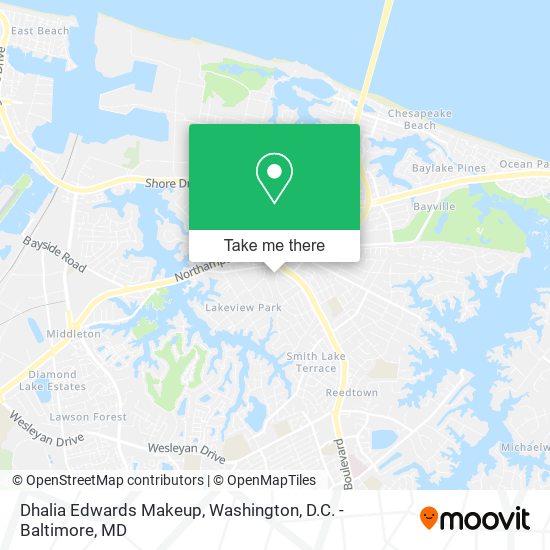 Dhalia Edwards Makeup map