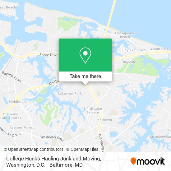 College Hunks Hauling Junk and Moving map