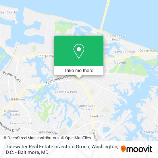 Mapa de Tidewater Real Estate Investors Group