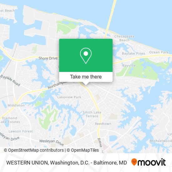 WESTERN UNION map