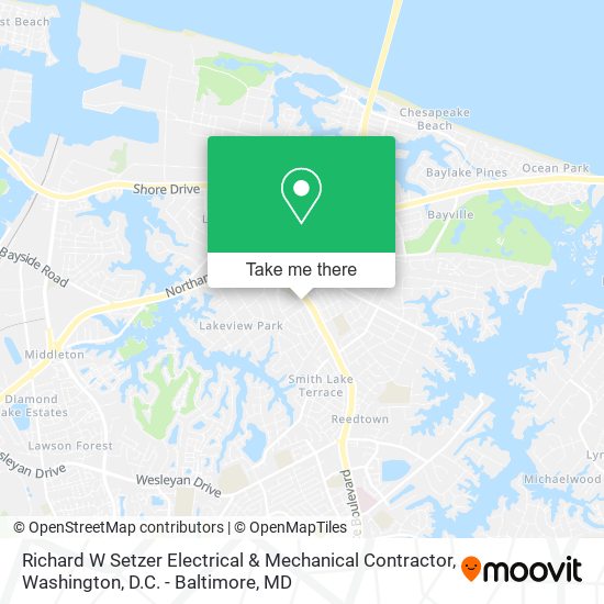 Richard W Setzer Electrical & Mechanical Contractor map