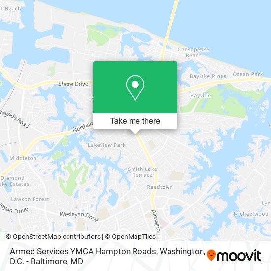 Mapa de Armed Services YMCA Hampton Roads