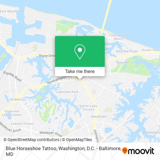 Mapa de Blue Horseshoe Tattoo