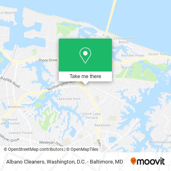 Albano Cleaners map