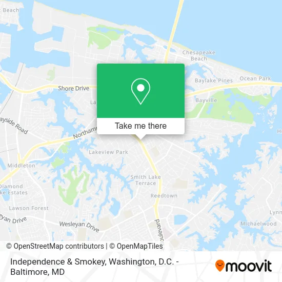 Independence & Smokey map