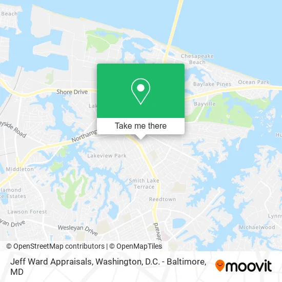 Jeff Ward Appraisals map