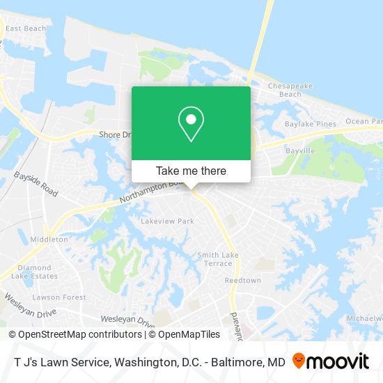 T J's Lawn Service map