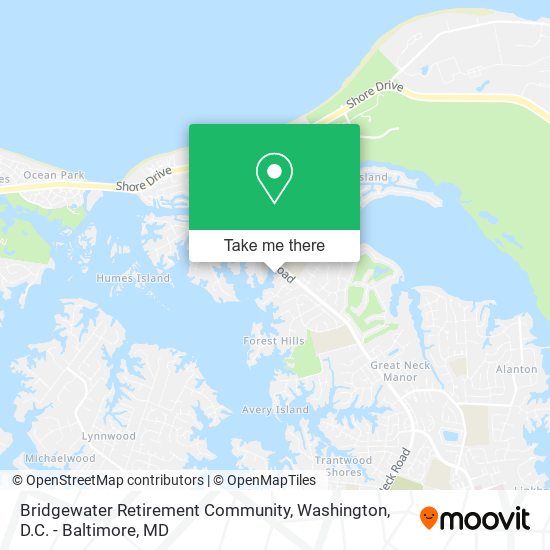Bridgewater Retirement Community map