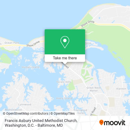 Mapa de Francis Asbury United Methodist Church