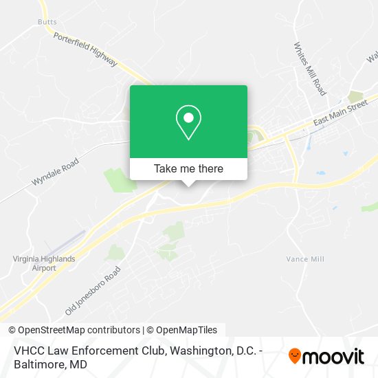 VHCC Law Enforcement Club map