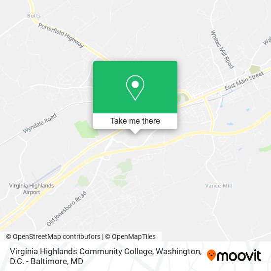 Virginia Highlands Community College map