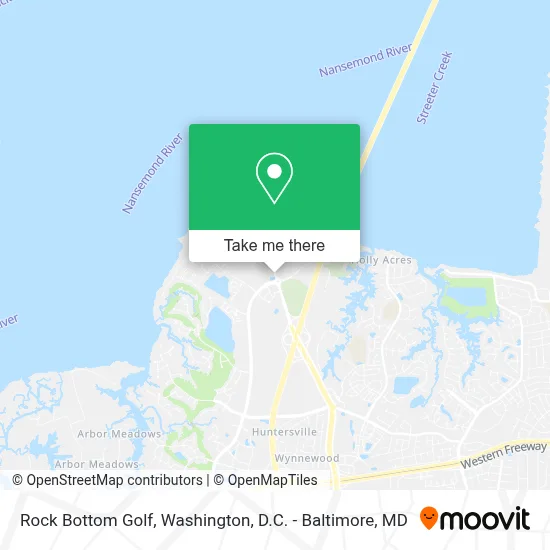 Rock Bottom Golf map