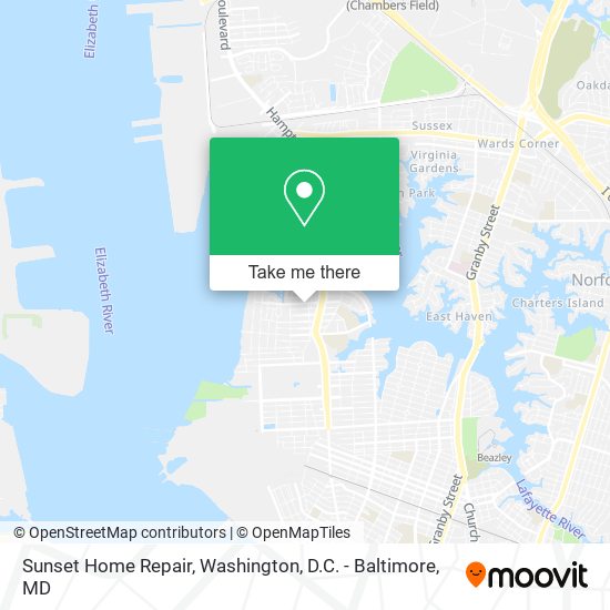 Sunset Home Repair map