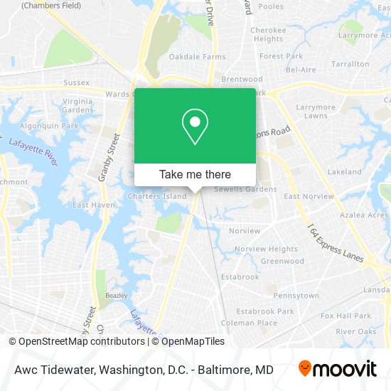 Mapa de Awc Tidewater