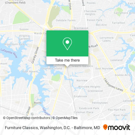 Furniture Classics map