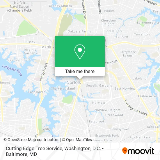 Mapa de Cutting Edge Tree Service