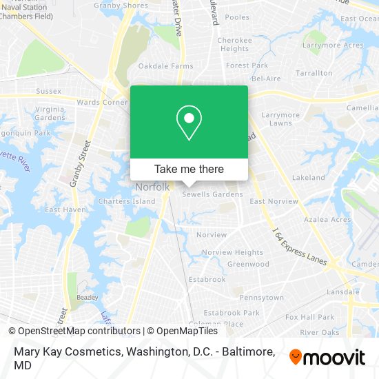 Mary Kay Cosmetics map