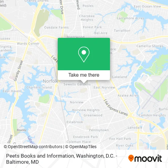 Mapa de Peets Books and Information