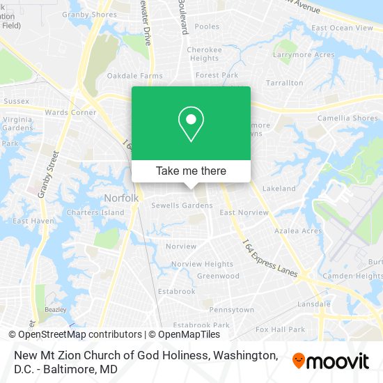 Mapa de New Mt Zion Church of God Holiness